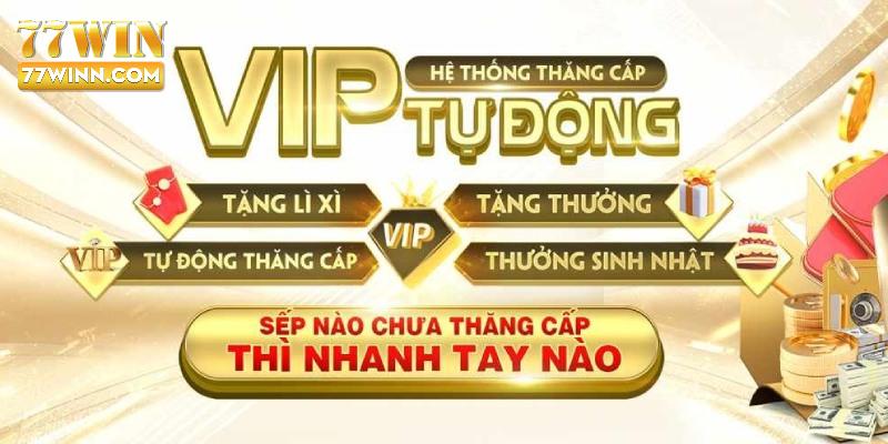 Một số chương trình ưu đãi do 77Win tri ân thành viên VIP trên hệ thống